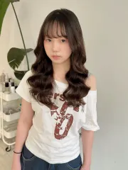 韓系鬆軟燙作品，設計師 Kina，台北大安區ROUND2 HAIR SALON 復興店
