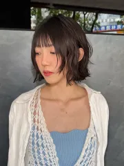 日系燙捲作品，設計師 Sinna，台北大安區Round2市民店