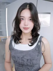 鎖骨層次燙作品，設計師 Liz 🌰，台中西屯區Korewa