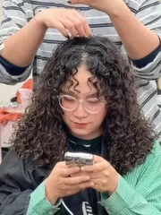 復古捲作品，設計師 阿柷，台北中山區初見理髮沙龍