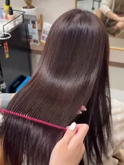 光澤感葡萄可可｜客製化染髮｜作品，設計師 Saya，新北林口區Moon stone hair salon