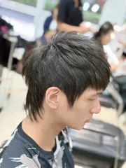 男生中長髮作品，設計師 Miya，新北中和區Moji Hair Studio