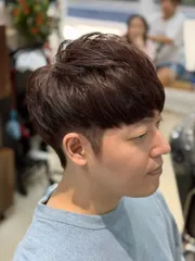 焦糖紅棕作品，設計師 Miya，新北中和區Moji Hair Studio