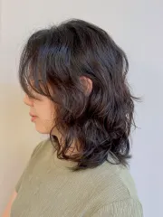 層次燙作品，設計師 千千，高雄三民區Mola