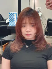 層次剪作品，設計師 鈴鈴，台北大安區得意髮廊和平店