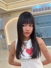 縮毛矯正作品，設計師 SONA，台北大安區UNO HAIR