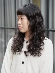 高波紋捲髮作品，設計師 Amy，台南中西區Hair de cross