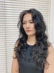 高波紋捲髮作品，設計師 Amy，台南中西區Hair de cross