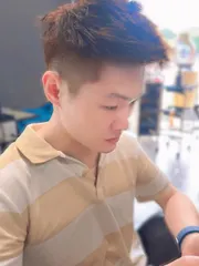 男士鋼夾燙作品，設計師 Pinky✂️玉7，台中西區雅頓美村店