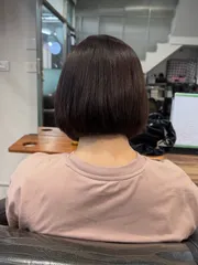 短髮縮毛矯正作品，設計師 Becky，新北三重區BK Hair Salon