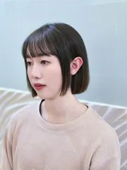韓系一刀切短髮作品,設計師 丹尼爾-FLy hair-Daniel,高雄左營區Flyhair