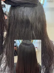 縮毛矯正作品，設計師 Evon，台北大同區He&She Hair Salon