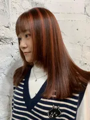 線條染作品，設計師 髮型師Dalili Peggy，台北內湖區AS9salon