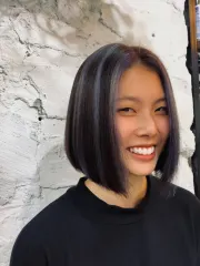 質感線條染＋高級感短鮑伯作品，設計師 髮型師Dalili Peggy，台北內湖區AS9salon
