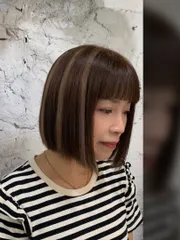 質感線條染＋高級感短鮑伯作品，設計師 髮型師Dalili Peggy，台北內湖區AS9salon