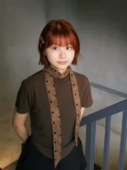 小貓短髮、免漂紅棕作品，設計師 Vita，台中北區The Warm hair salon （鄰近一中商圈）
