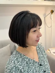 一刀切作品，設計師 Zoe，台北萬華區暖暖髮廊