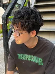 韓系紋理男生捲髮