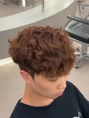紋理燙作品，設計師 vincent，台中北區裏Hair
