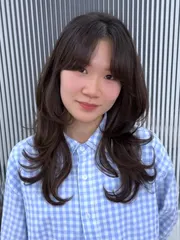 凌亂層次燙作品，設計師 Nini，台北信義區Space.h忠孝市府一店