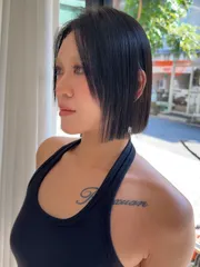 縮毛矯正作品，設計師 Shine，台北大安區Ui salon