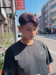 玫瑰美式油頭作品，設計師 Momo，高雄苓雅區雙藝髮廊