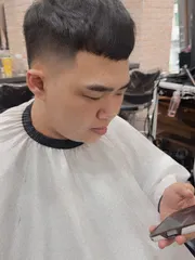 台式剪髮作品，設計師 Momo，高雄苓雅區雙藝髮廊