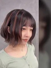 木紋染 / 挑線條染作品，設計師 Lena蕾娜 設計師，台北信義區Round2松菸