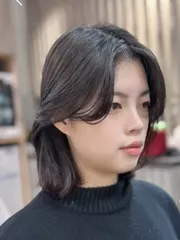 韓系低層次作品，設計師 小葉，桃園桃園區X hair salon （沐已）