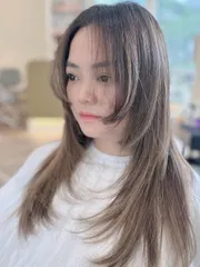 韓系層次剪髮作品，設計師 小葉，桃園桃園區X hair salon