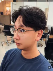 韓系層次燙作品，設計師 Ice，台北大安區EG ROOM