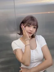 奶灰小貓短髮作品，設計師 irene，台中北屯區Faye hair salon