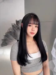 質感藍黑色作品，設計師 irene，台中北屯區Faye hair salon