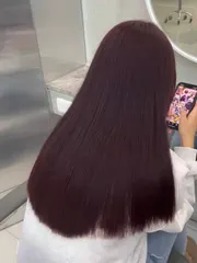 顯白梅果紅作品，設計師 irene，台中北屯區Faye hair salon