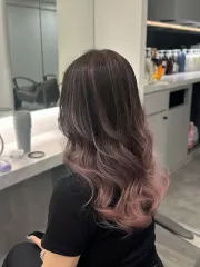 粉霧巴黎畫染作品，設計師 Dior，高雄左營區川hair