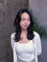 層次燙作品，設計師 Siao，台北信義區Round2松菸店