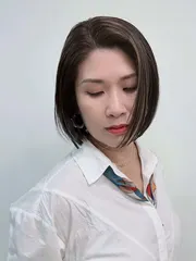 短髮挑染設計作品，設計師 Sidney，台北大安區嘉璞髮藝