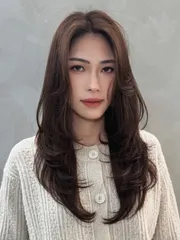 層次燙作品，設計師 Gia，台北大安區Hollyhair延吉店