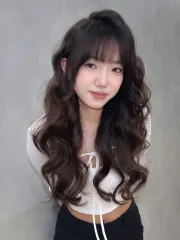 電棒感波紋捲作品，設計師 Gia，台北大安區Hollyhair延吉店