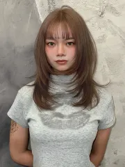 氛圍感層次髮作品，設計師 Alex，新竹東區Round2（南大店）