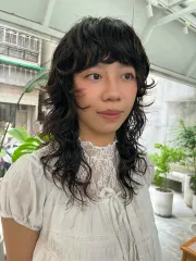 日系層次燙作品，設計師 Emma，台北松山區Puis
