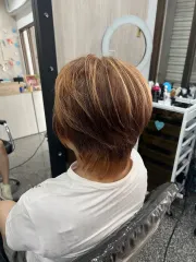 韓式剪髮作品，設計師 Nicole，高雄苓雅區雙藝髮廊