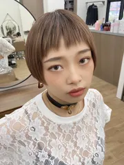 亞麻色質感短髮作品，設計師 祈平髮型設計師☺️，台南中西區沐澄髮藝府連店