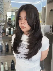 氛圍感層次燙髮作品，設計師 Steven，台南南區Holly hair