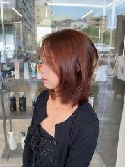 鎖骨層次髮作品，設計師 Steven，台南南區Holly hair
