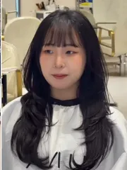 韓系層次剪裁作品，設計師 Nancy 南希，台南南區Happy Hair