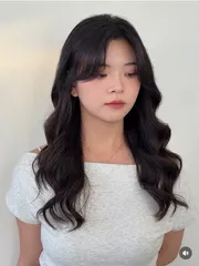 韓系層次燙髮作品，設計師 Nancy 南希，台南南區Happy Hair