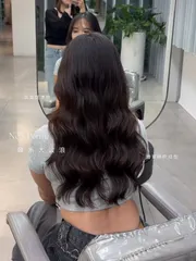 韓系層次大捲作品，設計師 Nancy 南希，台南南區Happy Hair 新天地