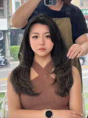 層次剪髮作品，設計師 薛加馨，台南東區尤拿成大館