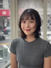 層次感髮型作品，設計師 薛加馨，台南東區尤拿台南成大館